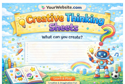 Creative Thinking Sheets for Kids